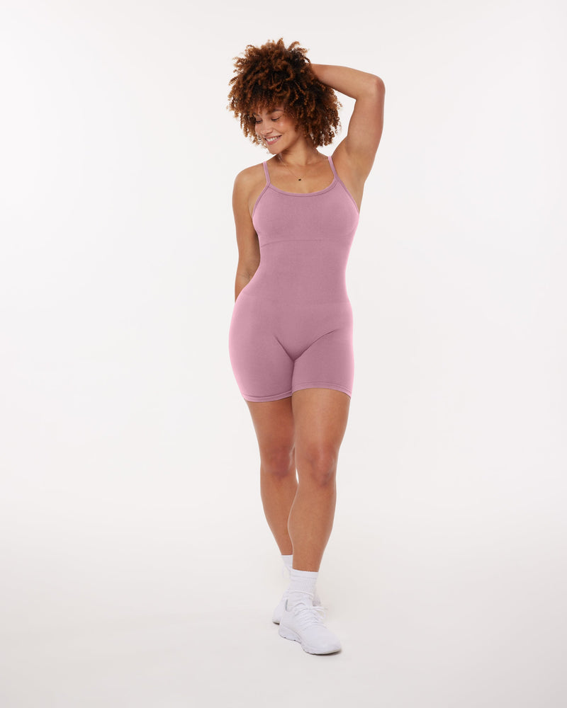 Seamless Low-Impact Butt Lifting 5" Adjustable Cami Romper