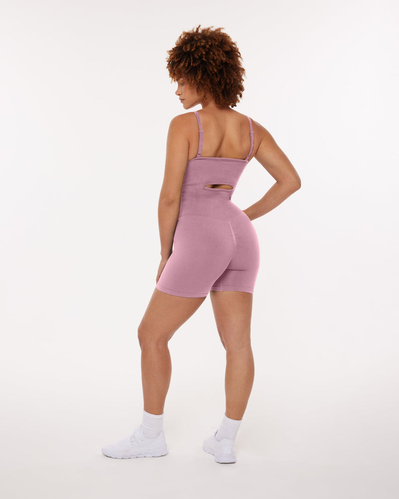 Seamless Low-Impact Butt Lifting 5" Adjustable Cami Romper