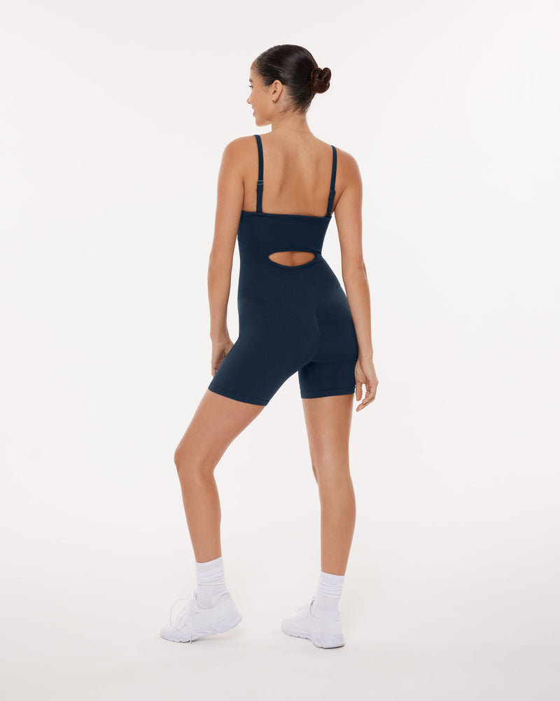 Seamless Low-Impact Butt Lifting 5" Adjustable Cami Romper