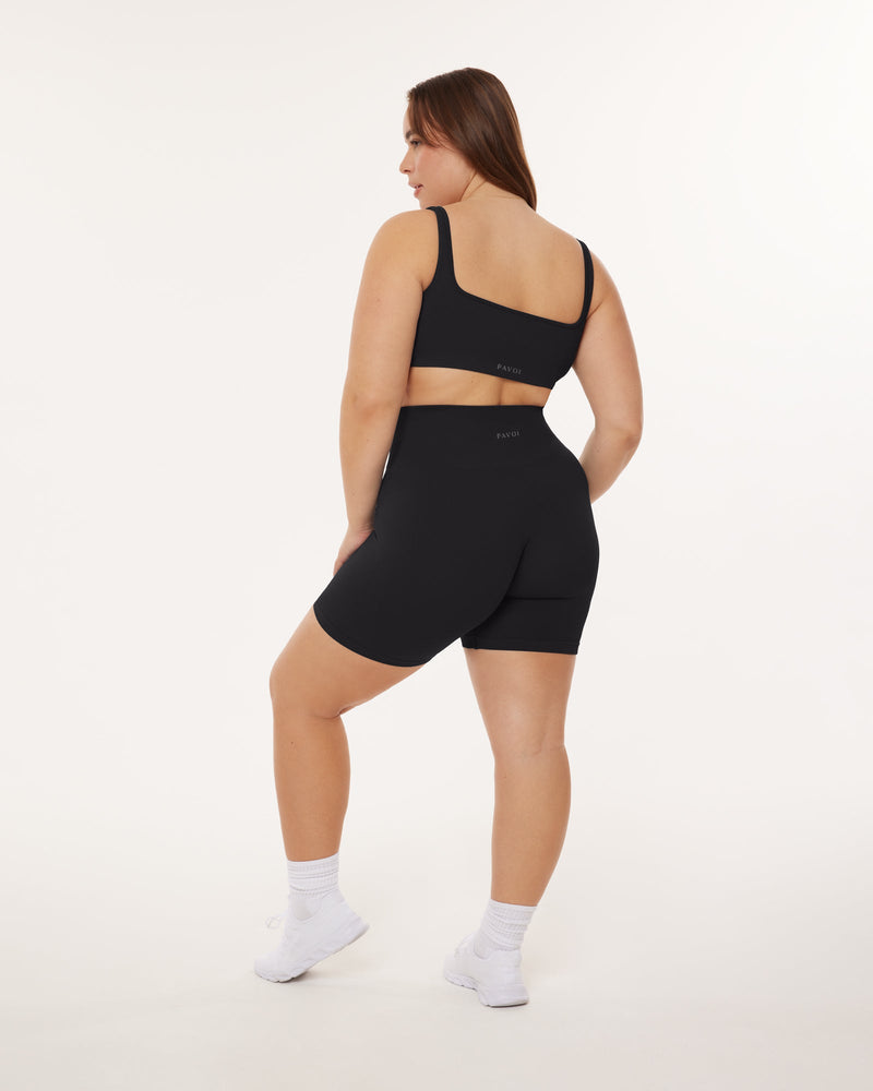 Seamless Ribbed Sculpting High-Waisted 6" Biker Shorts