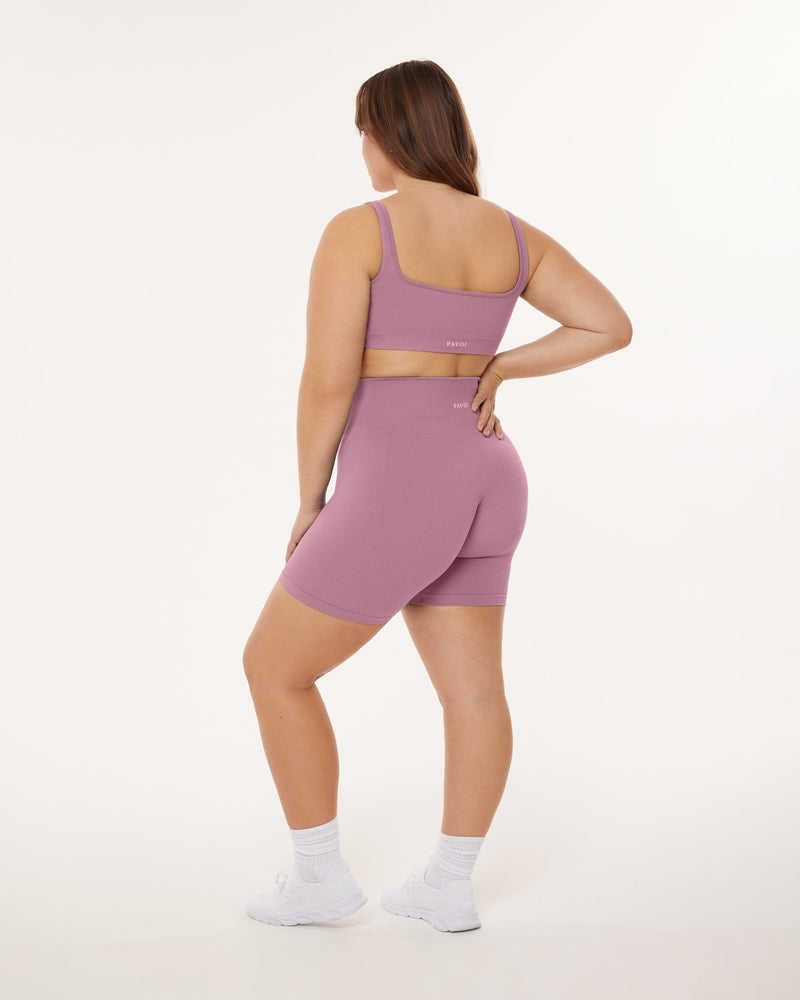 Seamless Ribbed Sculpting High-Waisted 6" Biker Shorts