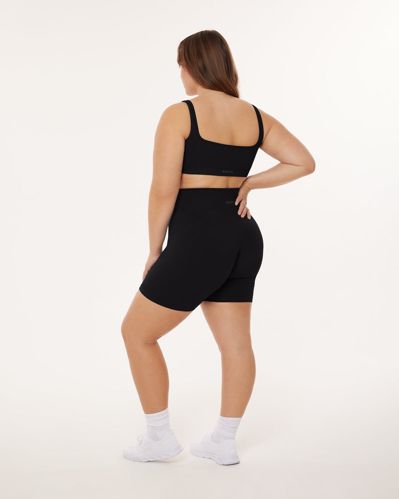 Seamless Ribbed Sculpting High-Waisted 6" Biker Shorts