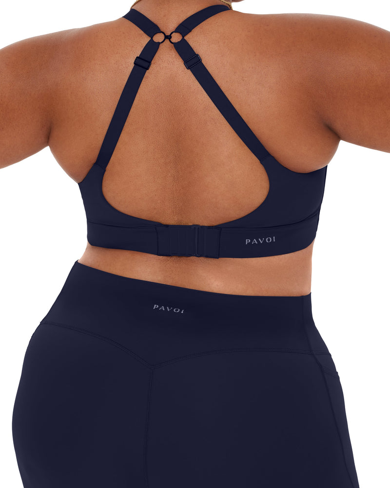 Supportive High-Impact Padded Convertible Sports Bra