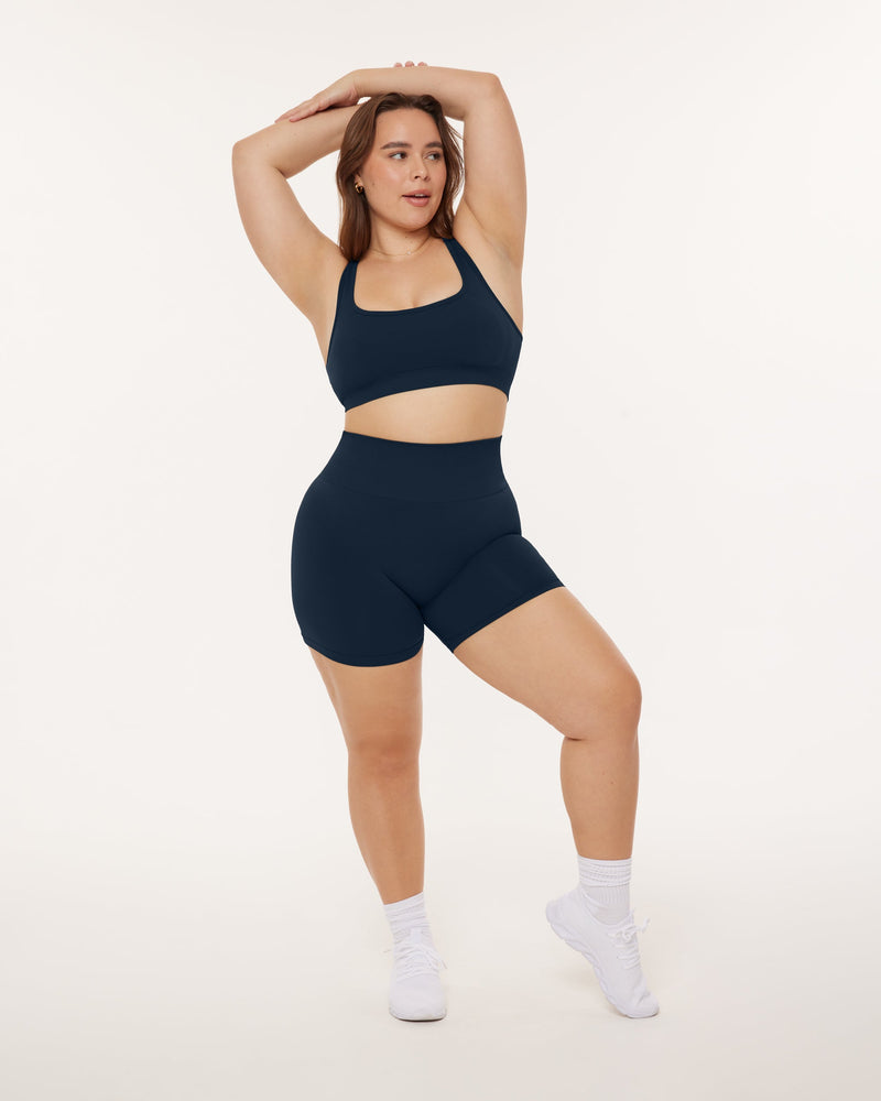 Seamless High-Waisted 4.5" Butt Lifting Biker Shorts