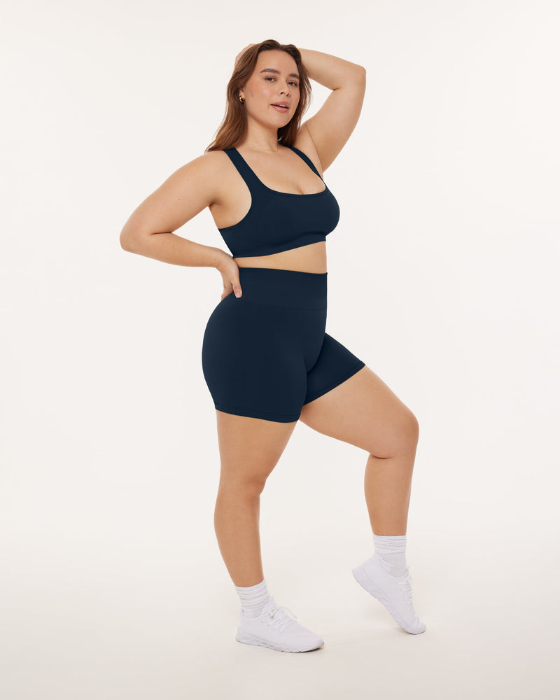 Seamless High-Waisted 4.5" Butt Lifting Biker Shorts