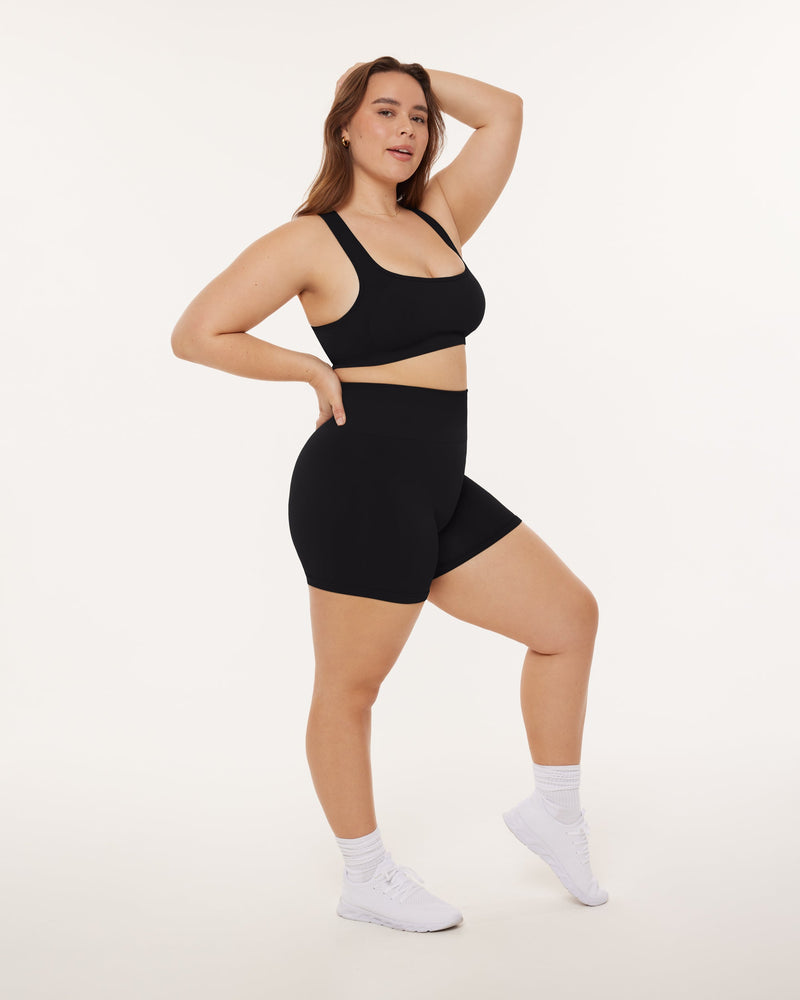 Seamless High-Waisted 4.5" Butt Lifting Biker Shorts