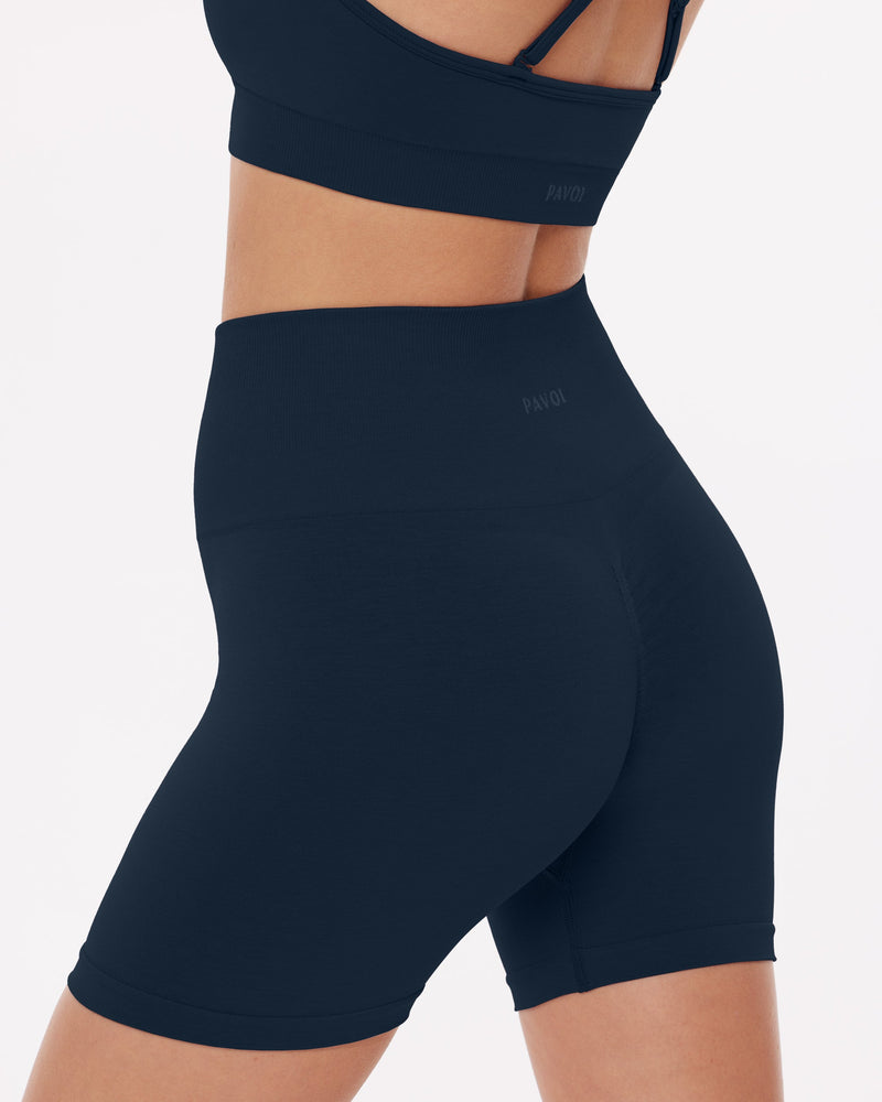 Seamless High-Waisted 4.5" Butt Lifting Biker Shorts