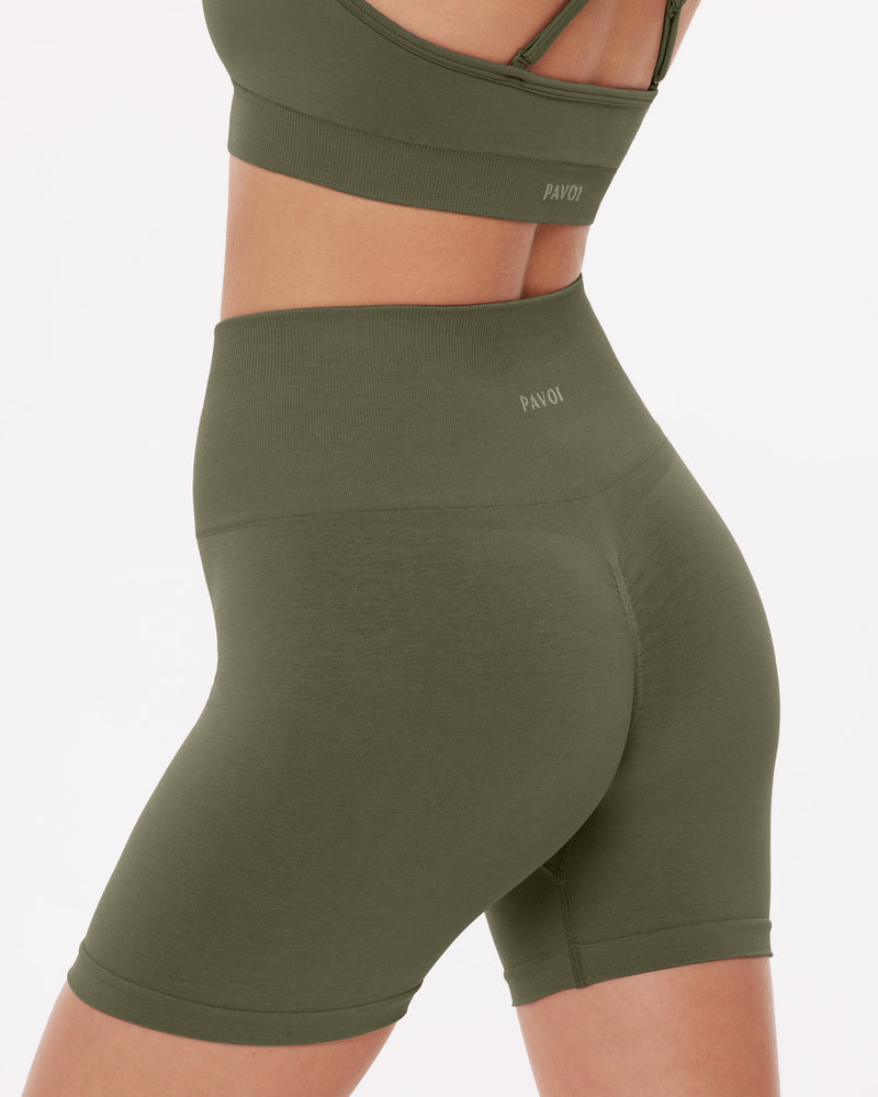 Seamless High-Waisted 4.5" Butt Lifting Biker Shorts