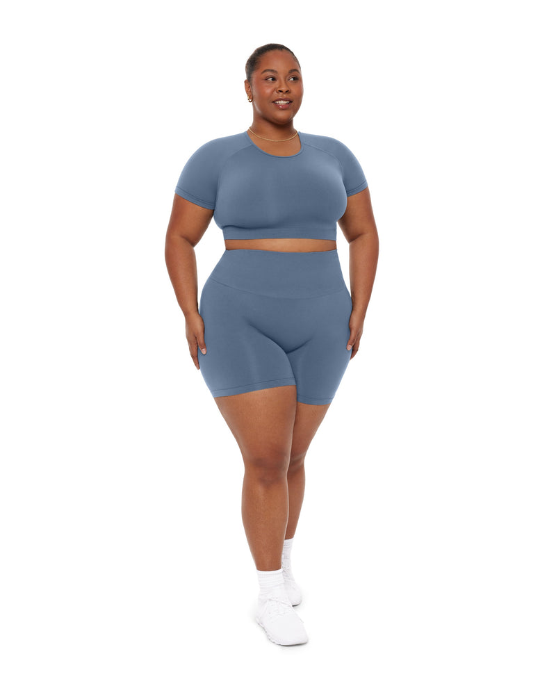 Seamless High-Waisted 6" Butt Lifting Biker Shorts