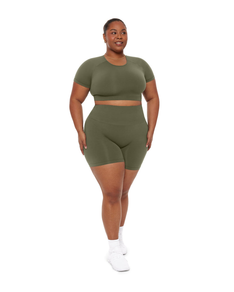 Seamless High-Waisted 6" Butt Lifting Biker Shorts