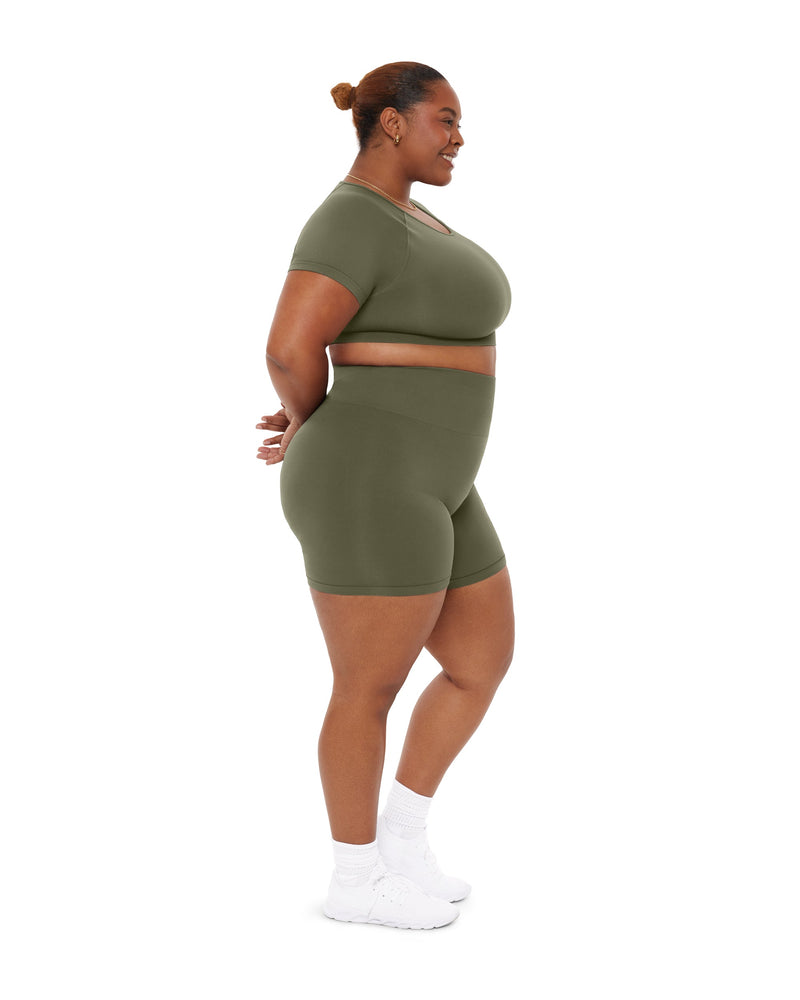 Seamless High-Waisted 6" Butt Lifting Biker Shorts