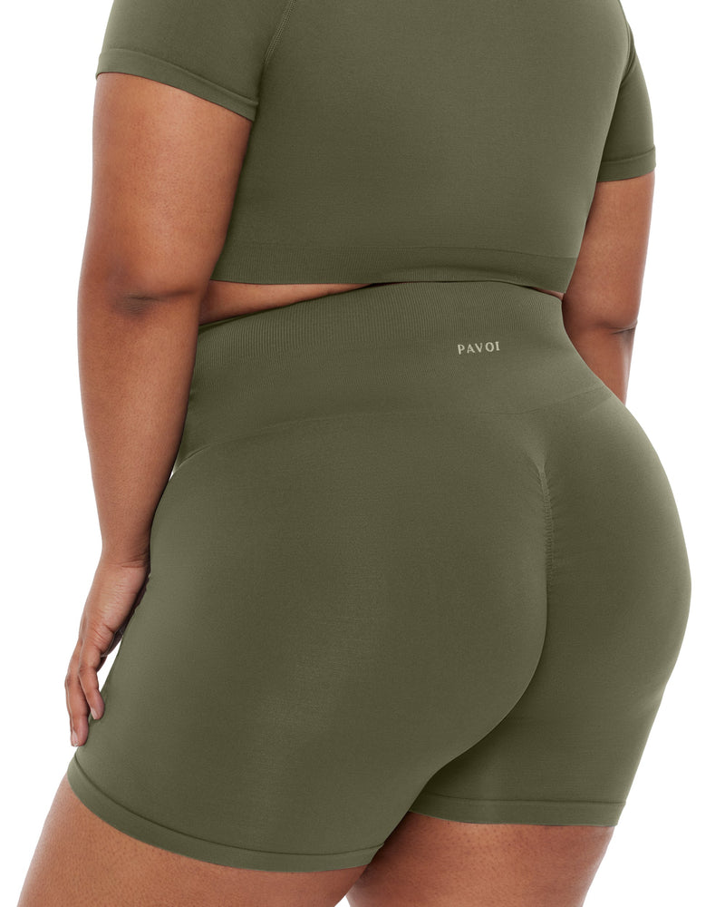 Seamless High-Waisted 6" Butt Lifting Biker Shorts