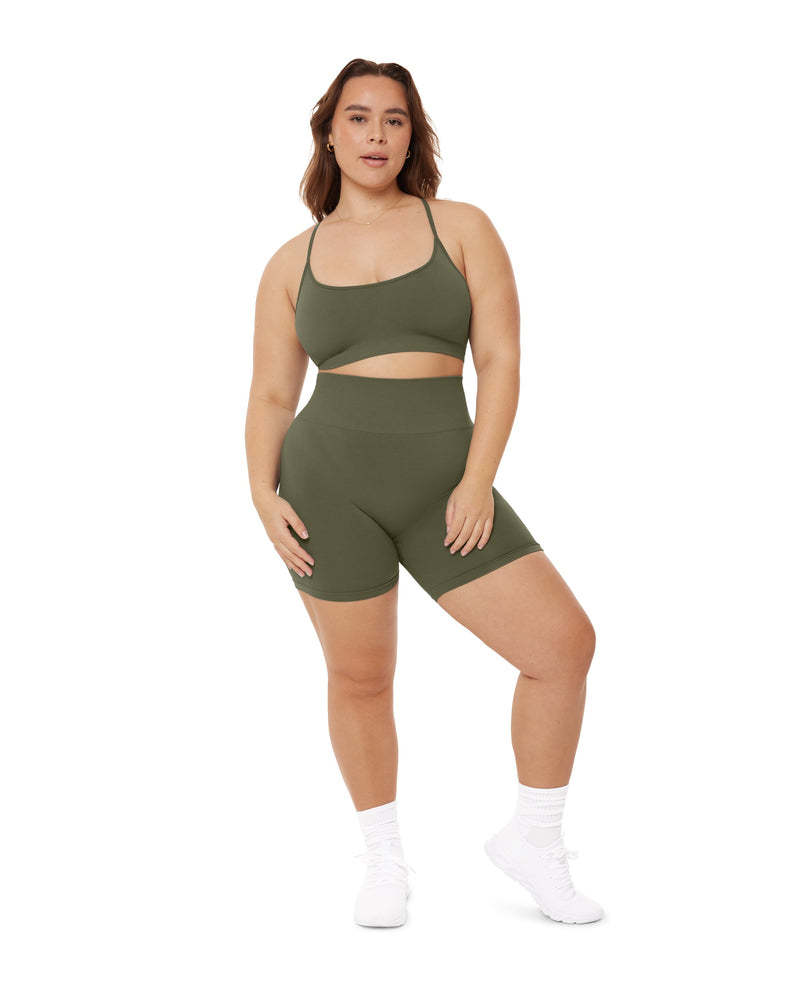 Seamless High-Waisted 6" Butt Lifting Biker Shorts