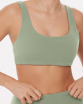 Yoga Low-Impact Scoop Neck Padded Sports Bra