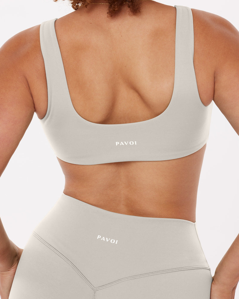 Yoga Low-Impact Scoop Neck Padded Sports Bra