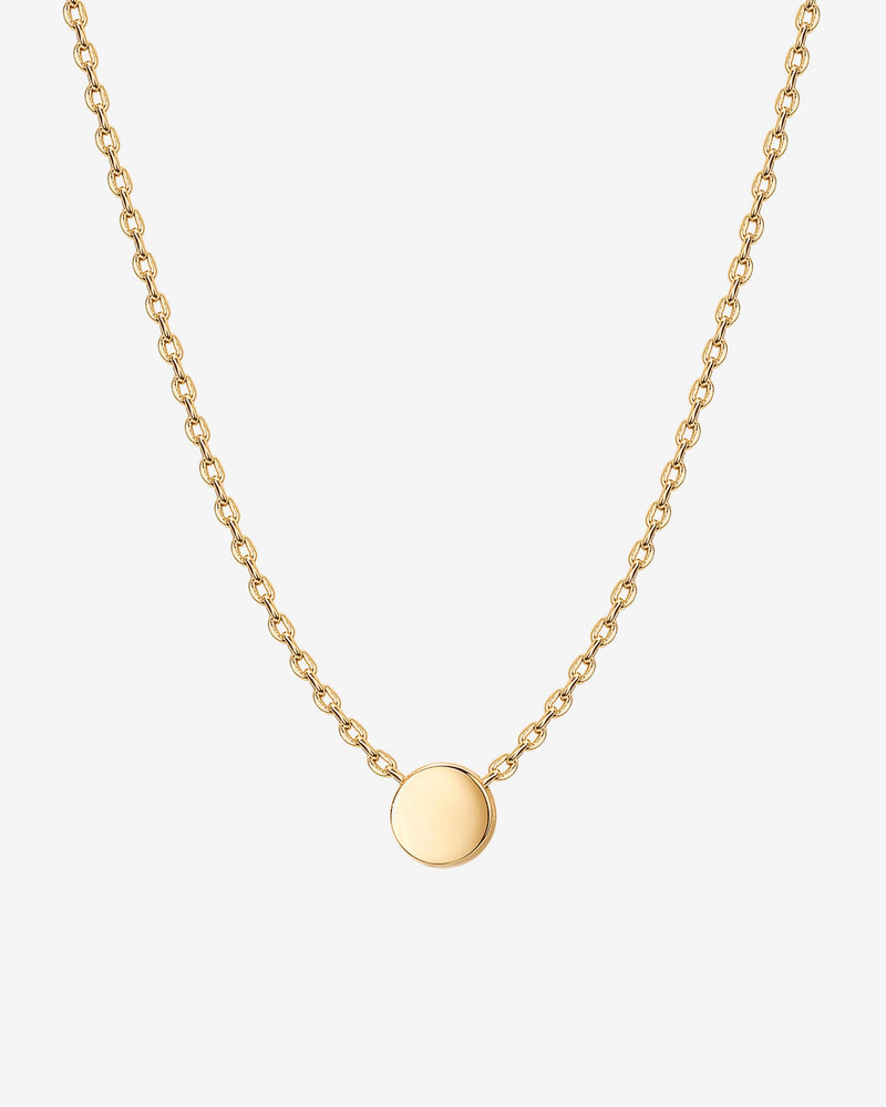 Vermeil Disc Necklace