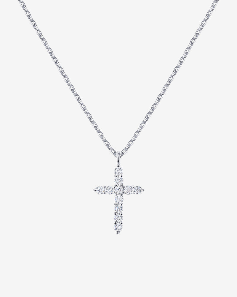 Vermeil Cubic Zirconia Cross Pendant