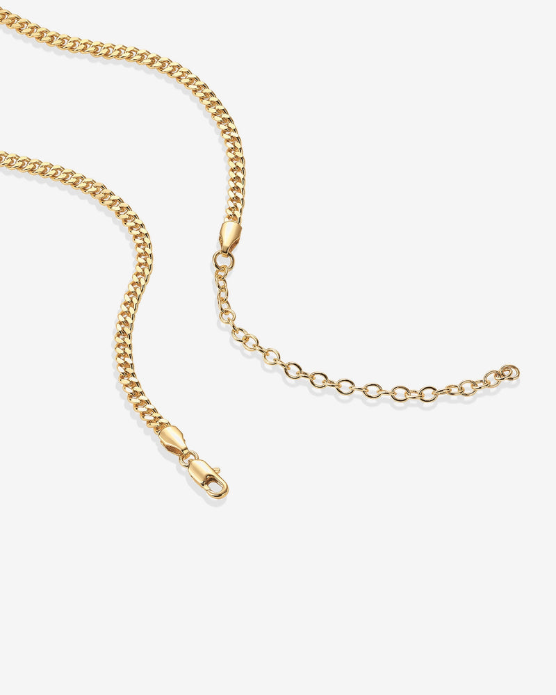 Vermeil Curb Chain Adjustable Necklace