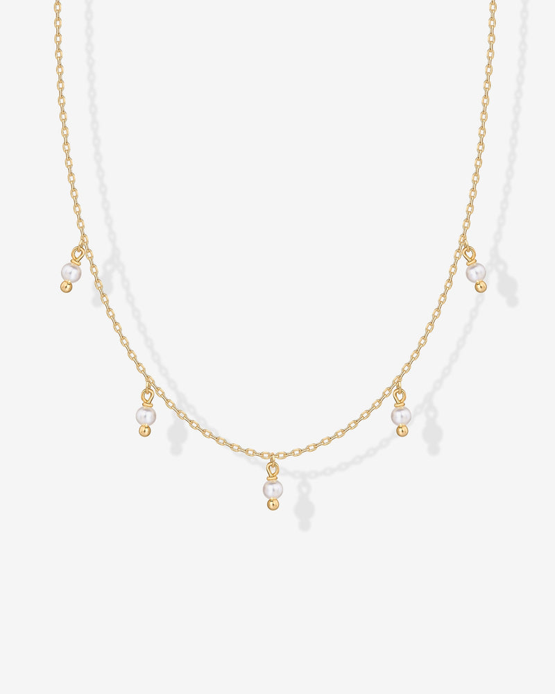 Shell Pearl Chain Necklace