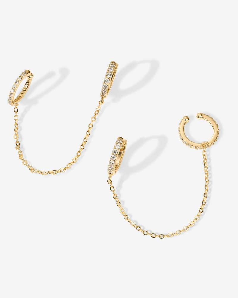 PAVOI - Ear Cuff Dangle Chain Earrings