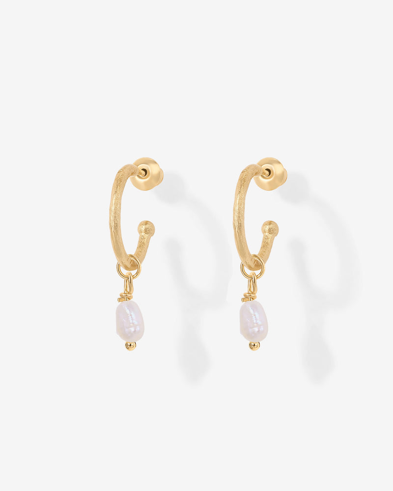 PAVOI - Drop Pearl Hoops