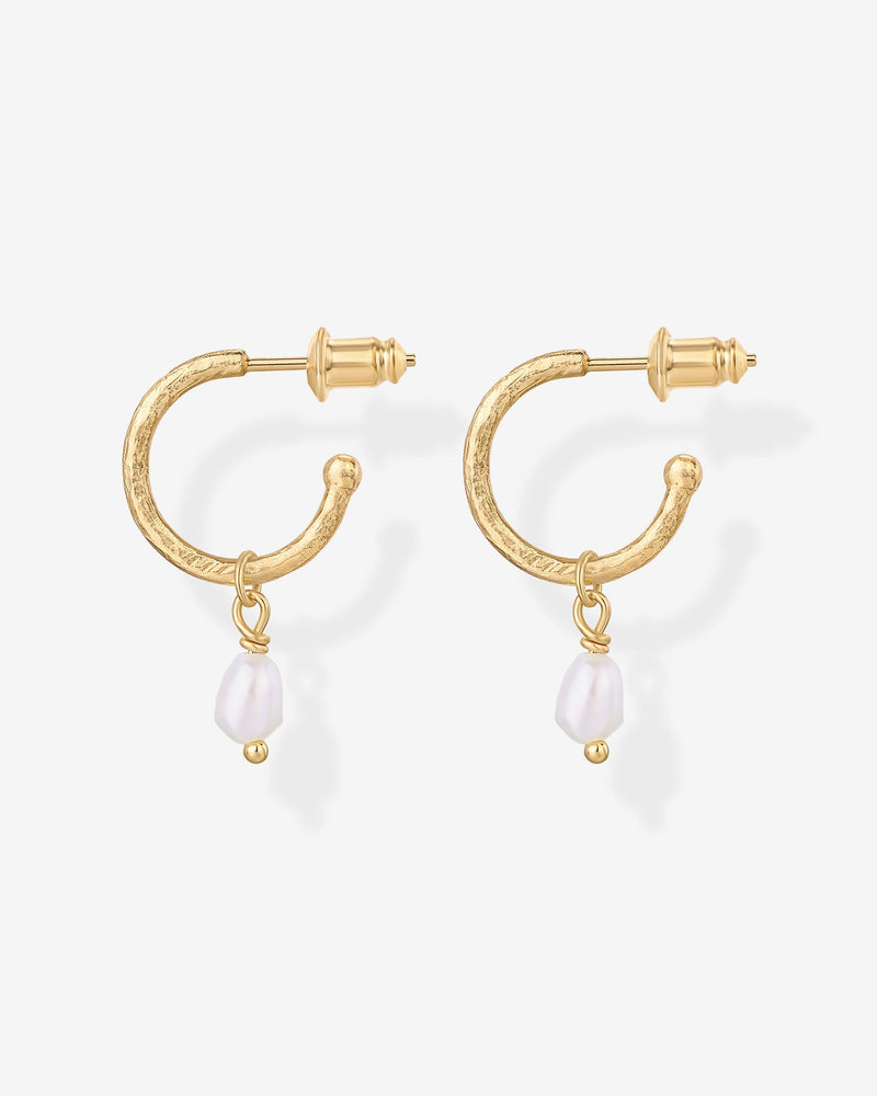 PAVOI - Drop Pearl Hoops