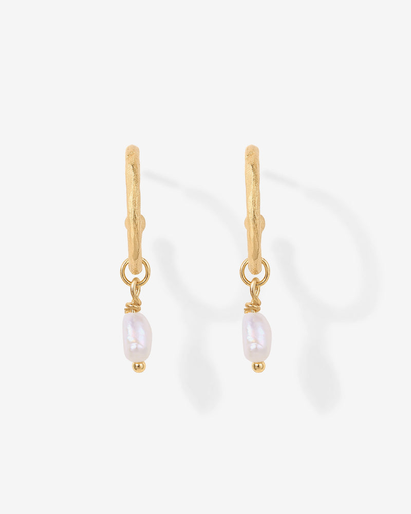 PAVOI - Drop Pearl Hoops