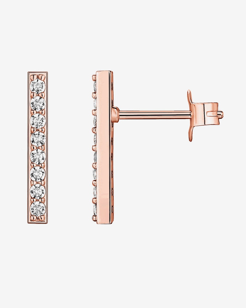 PAVOI - Cubic Zirconia Bar Studs