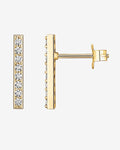 PAVOI - Cubic Zirconia Bar Studs