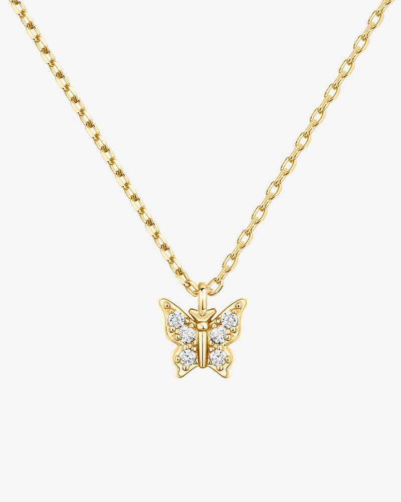 Vermeil Butterfly Pendant