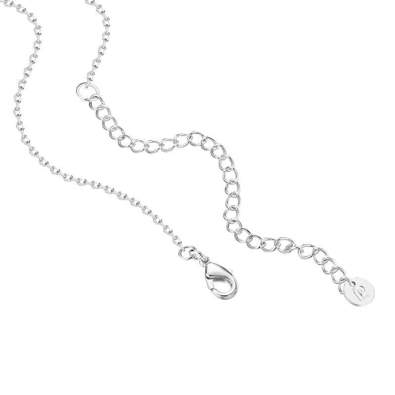 Simulated Diamond Station Necklace