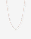 Simulated Diamond Station Necklace