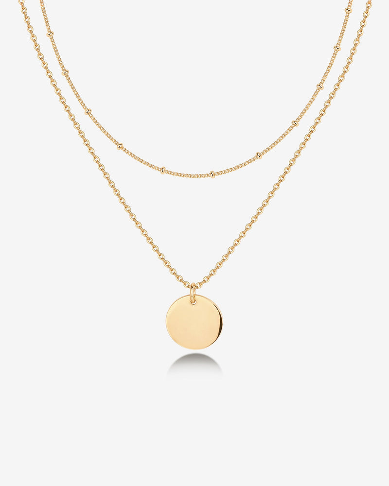 PAVOI - Layered Coin Pendant