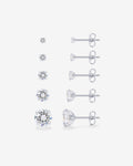 PAVOI - 5 Pairs Stud Earring