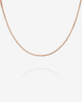 Stackable Mini Square Box Chain Necklace