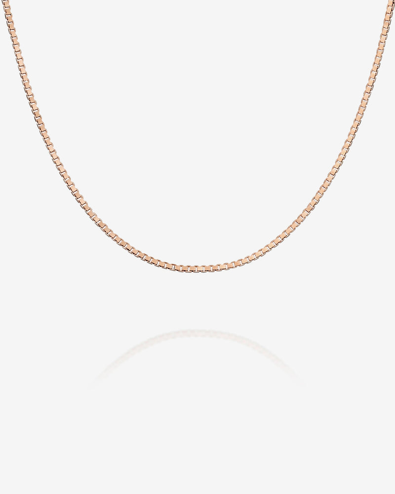 Stackable Thick Square Box Chain Necklace