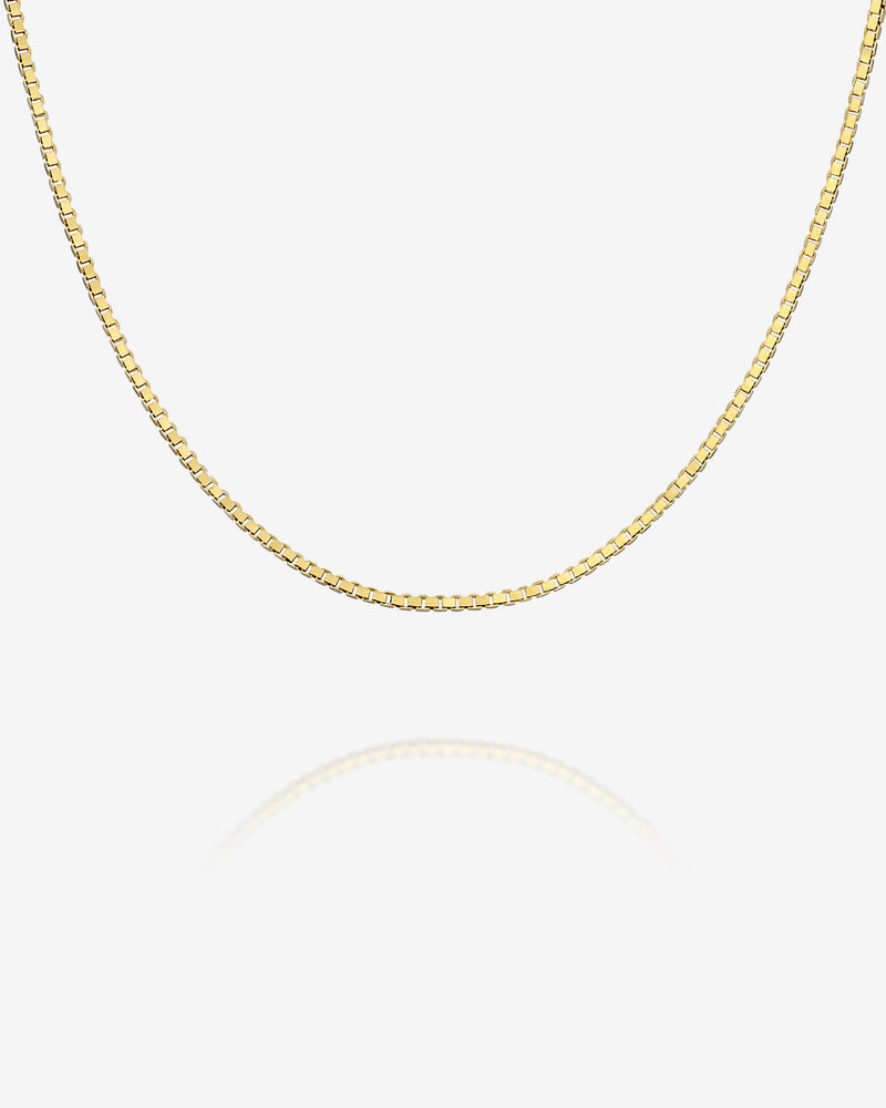 Stackable Thick Square Box Chain Necklace