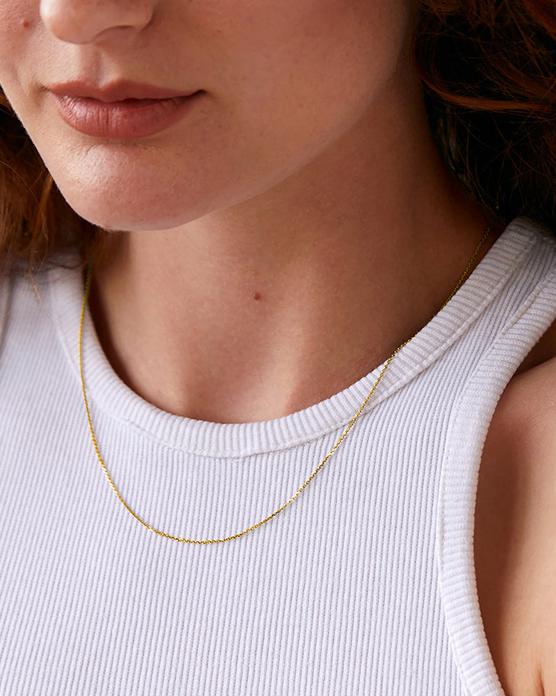 Thin Cable Chain Necklace