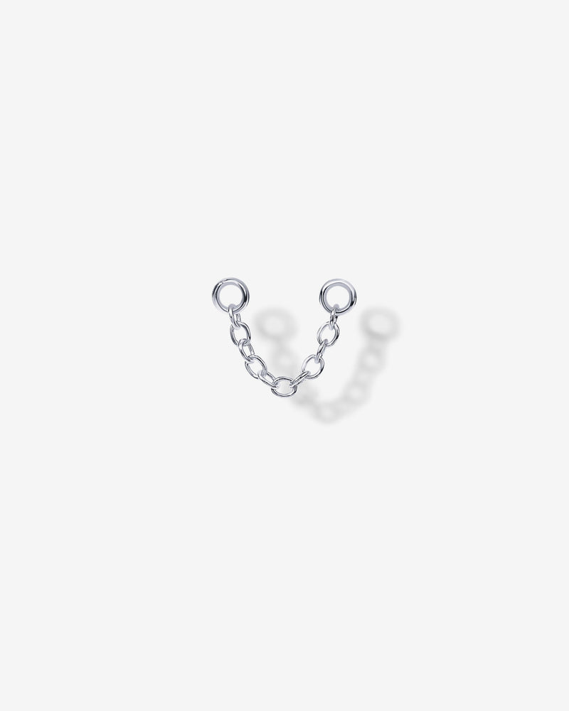 PAVOI - Double Piercing Earrings Link Chain