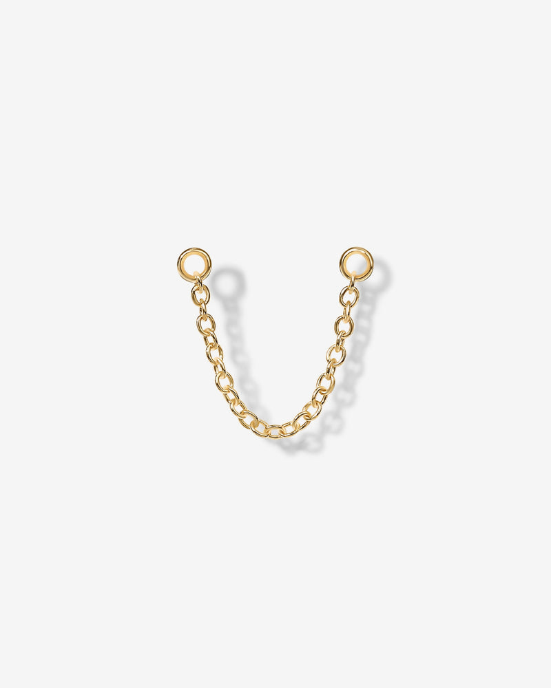 PAVOI - Double Piercing Earrings Link Chain