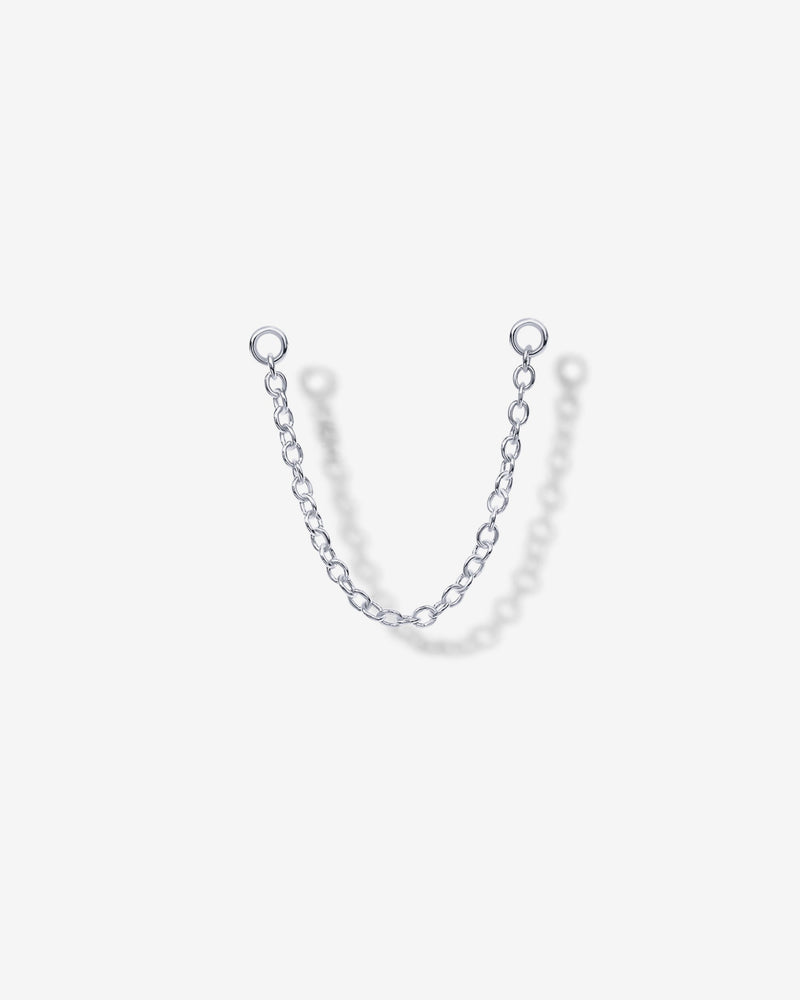 PAVOI - Double Piercing Earrings Link Chain