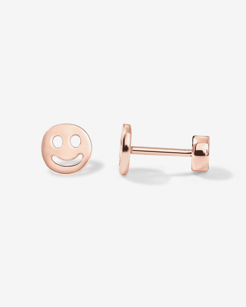 Smiley Face Screw Back Stud