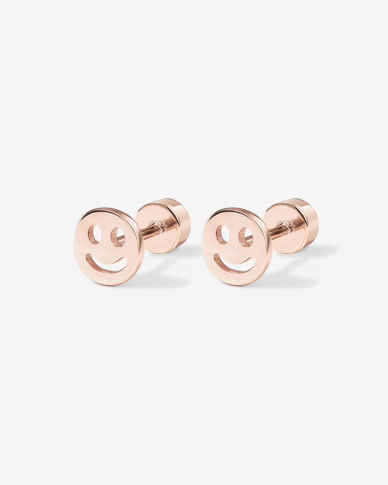 Smiley Face Screw Back Stud