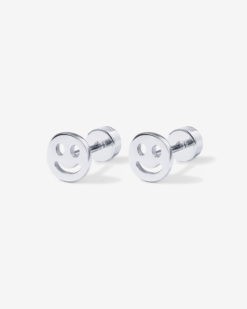 Smiley Face Screw Back Stud