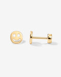 Smiley Face Screw Back Stud