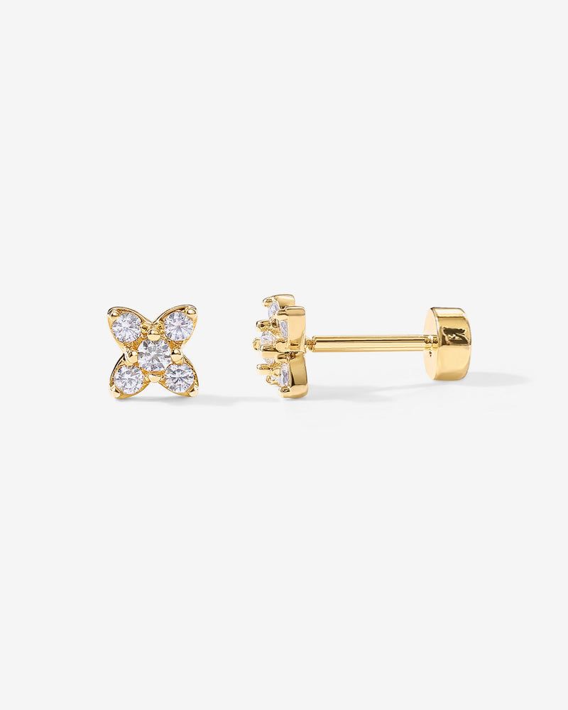 Tiny Flower Screw Back Stud