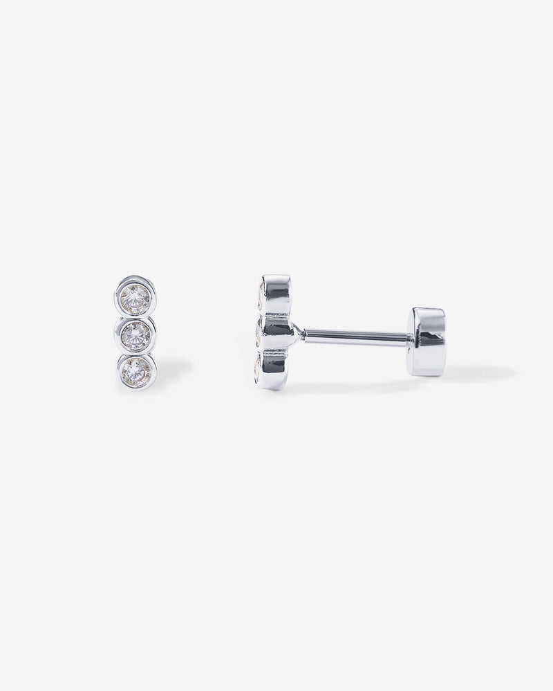 Tiny Bar Round Screw Back Studs