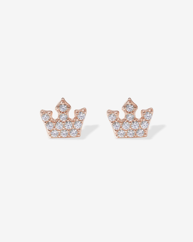 Tiny Crown Screw Back Studs