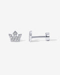 Tiny Crown Screw Back Studs