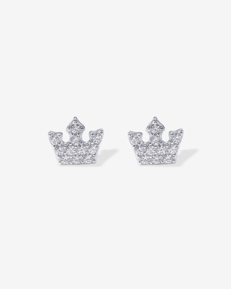 Tiny Crown Screw Back Studs